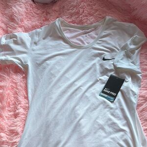 Nike Women's White Pro Top